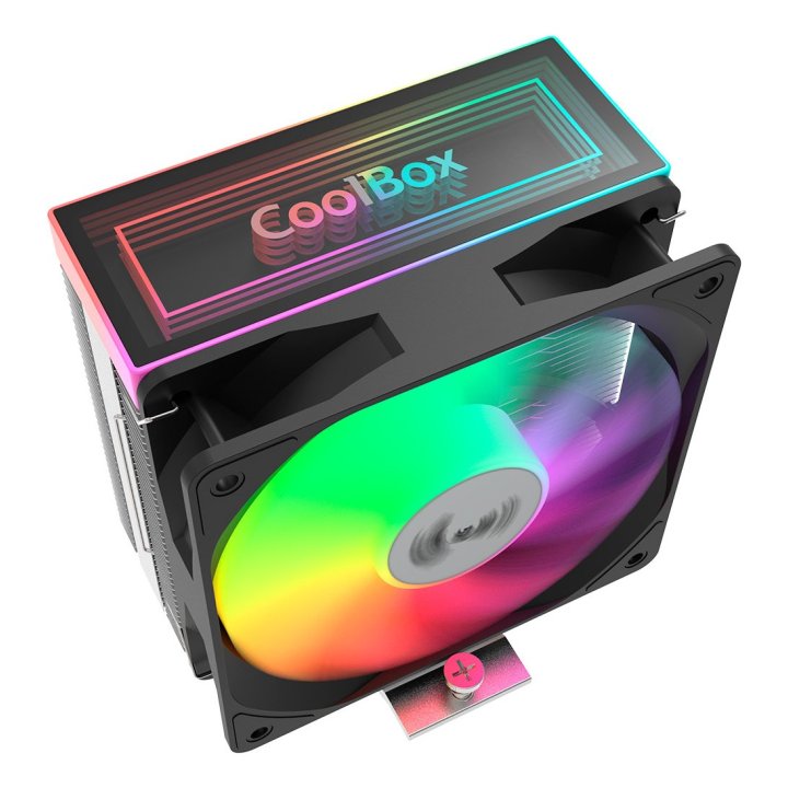 Ventilador Con Disipador Para Cpu Coolbox Infinite Air120 Argb 1800rpm - Imagen 2
